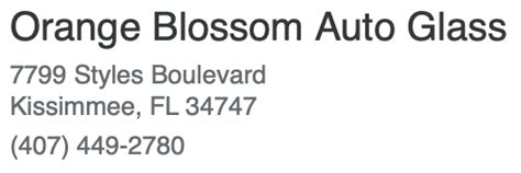 the villages orange blossom windshield|ORANGE BLOSSOM AUTO GLASS .